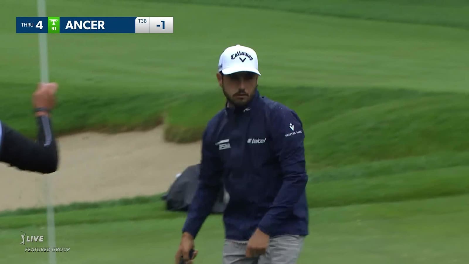 Abraham Ancer holes 29-footer for birdie at Wells Fargo