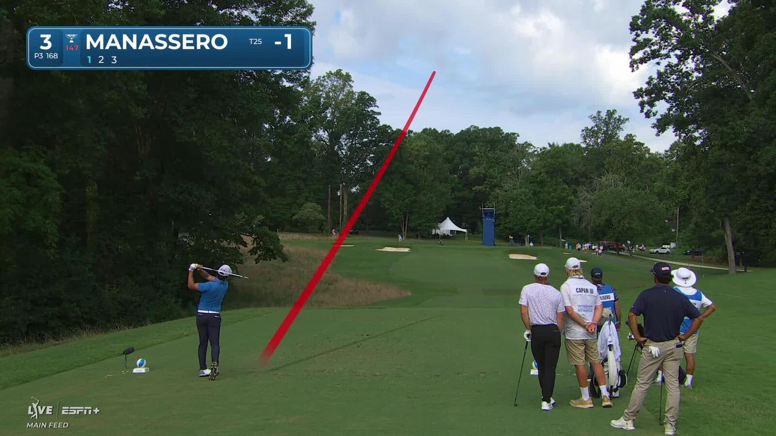 Matteo Manassero nearly aces No. 3 at Wyndham