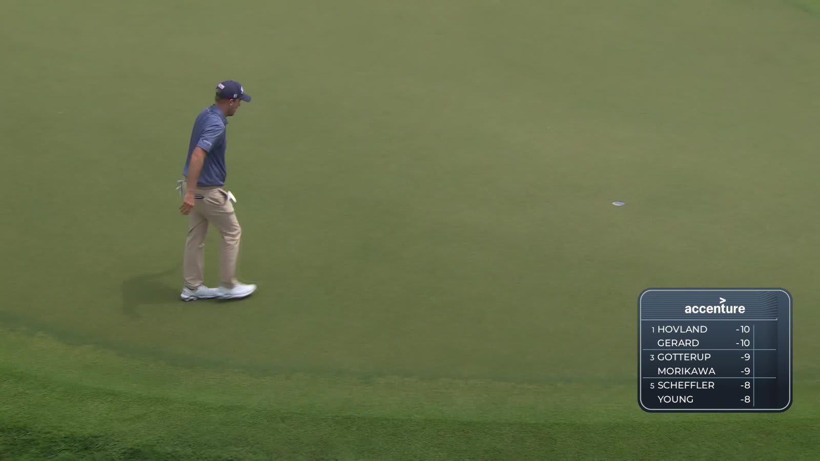 Russell Henley makes 14-foot 6-inch birdie putt on No. 3 at TOUR Championship