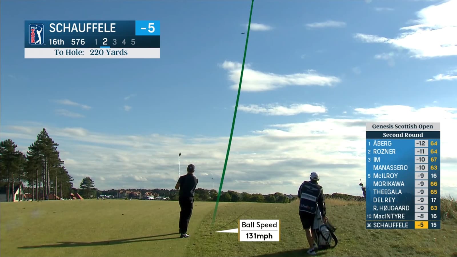 Xander Schauffele skies approach to setup birdie at Genesis Scottish Open