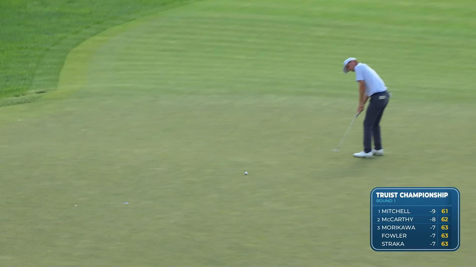 Ryan Gerard makes birdie on No. 17 at Truist Championship