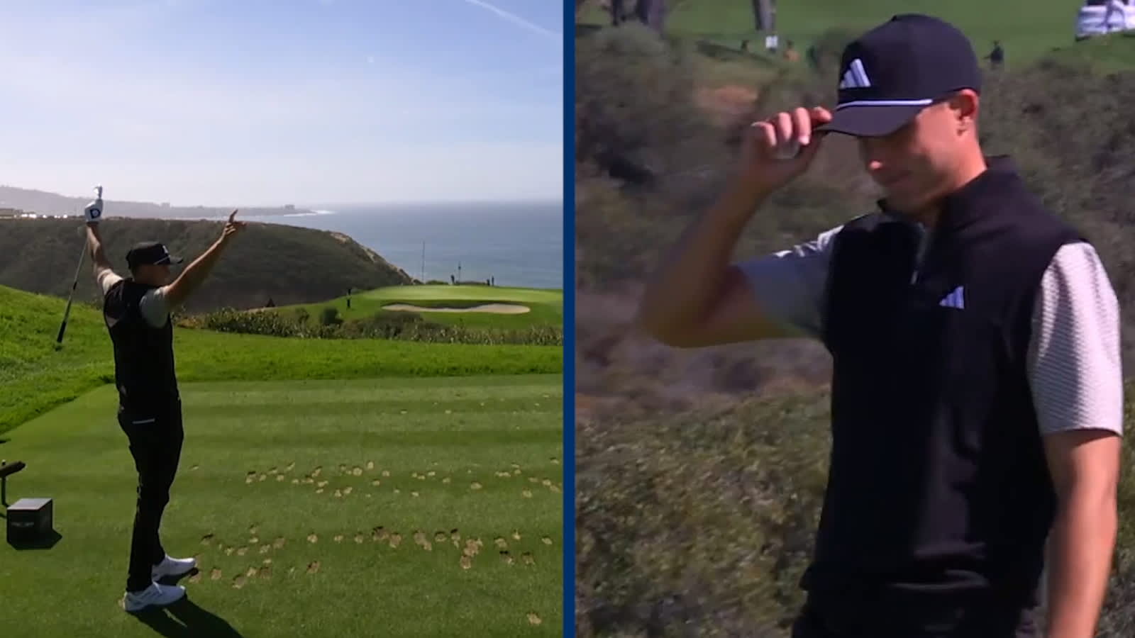 Ludvig Åberg spins in hole-in-one at The Genesis