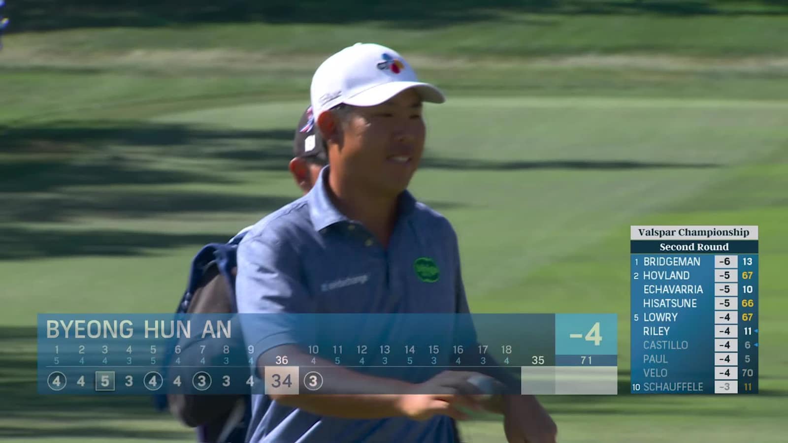 Byeong Hun An drains 15-footer to birdie from edge of green at Valspar