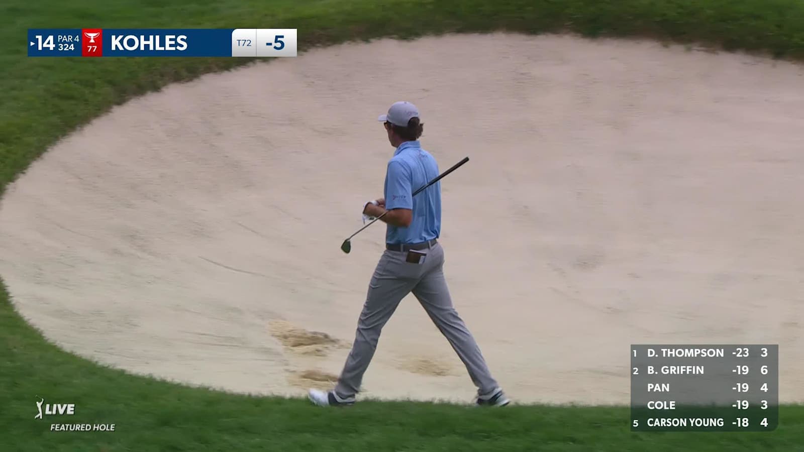 Ben Kohles makes birdie on No. 14 at John Deere
