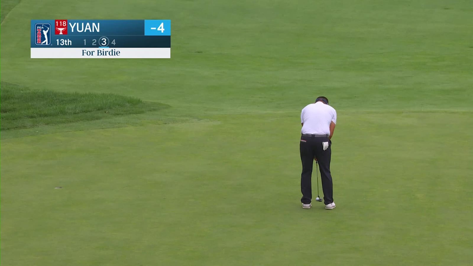 Carl Yuan makes birdie on No. 13 at Rocket Mortgage