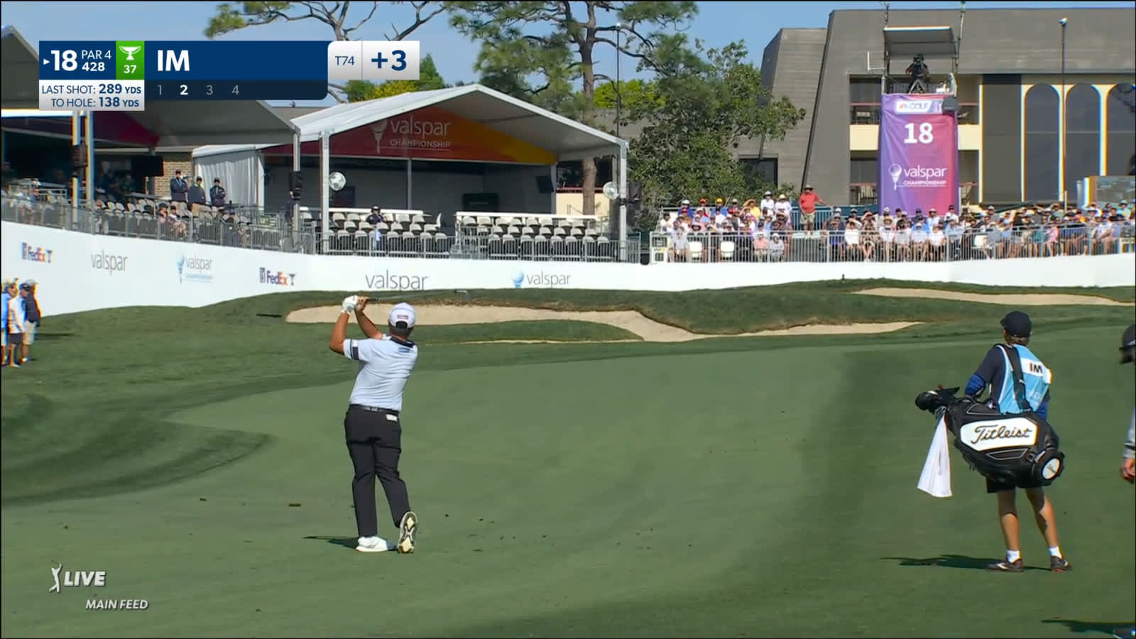 Sungjae Im checks approach to set up birdie at Valspar