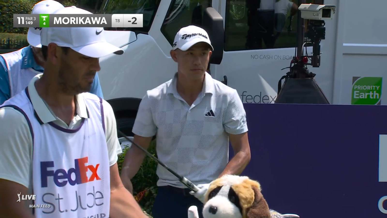 Collin Morikawa's tee shot to 7 feet yields birdie at FedEx St. Jude