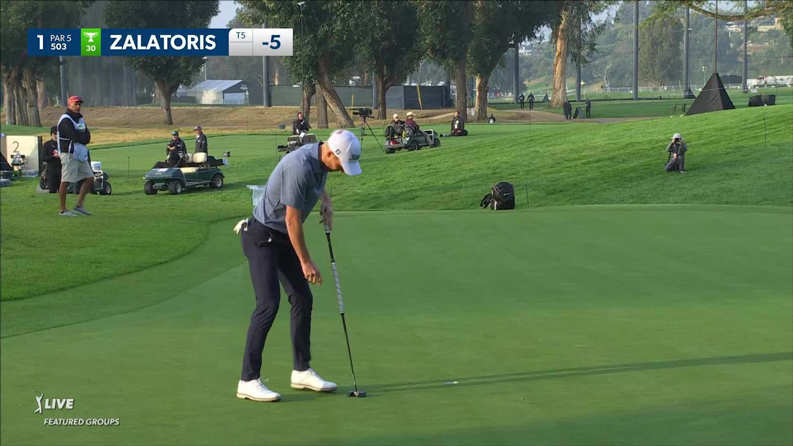 Will Zalatoris drops opening birdie putt at Genesis