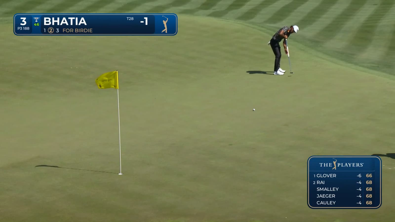 Akshay Bhatia pours in 42-foot birdie putt at THE PLAYERS