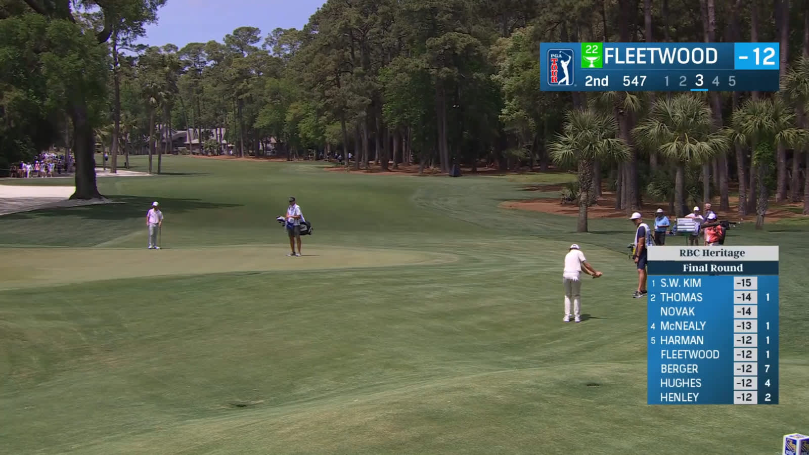 Tommy Fleetwood's beautiful chip leads to birdie at RBC Heritage