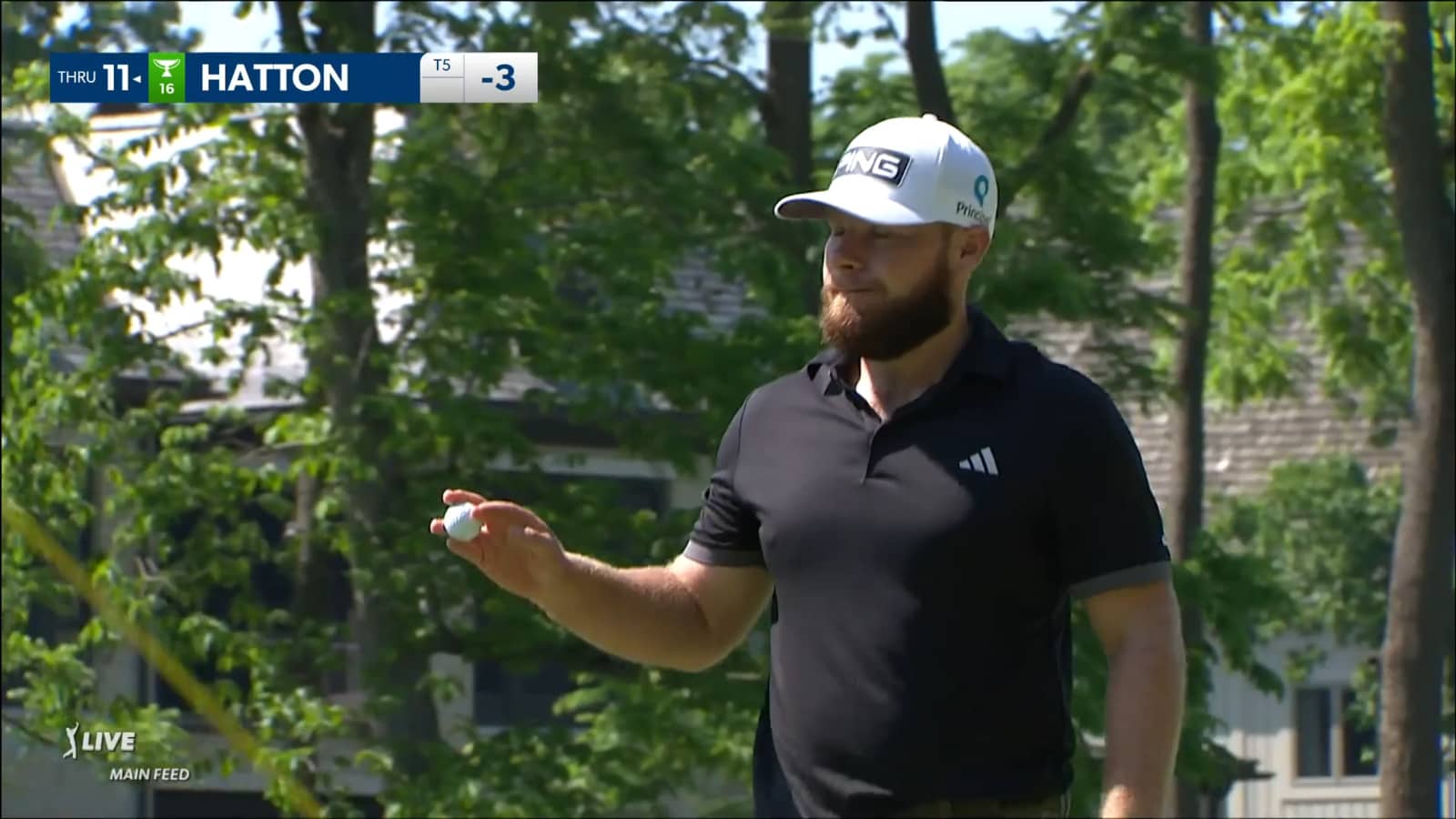 Tyrrell Hatton peppers the flagstick with 123-yard approach at the Memorial