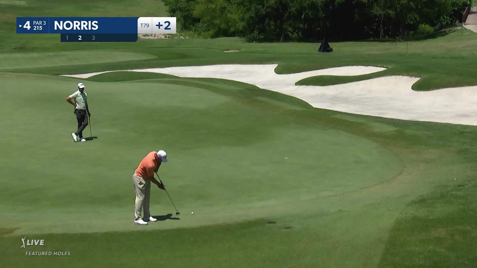 Shaun Norris holes birdie putt from the fringe at AT&T Byron Nelson