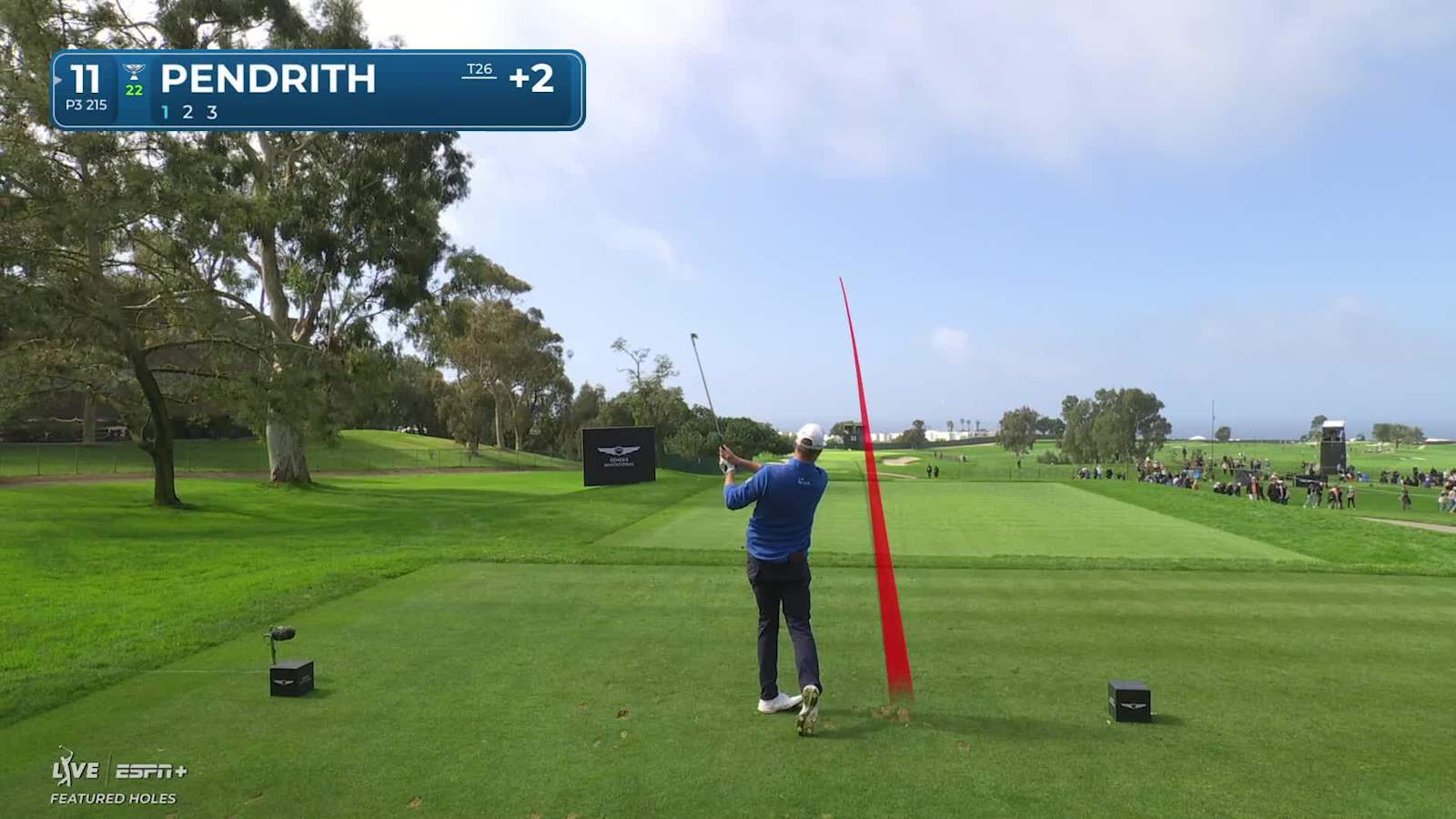 Taylor Pendrith sticks tee shot to set up birdie at Genesis
