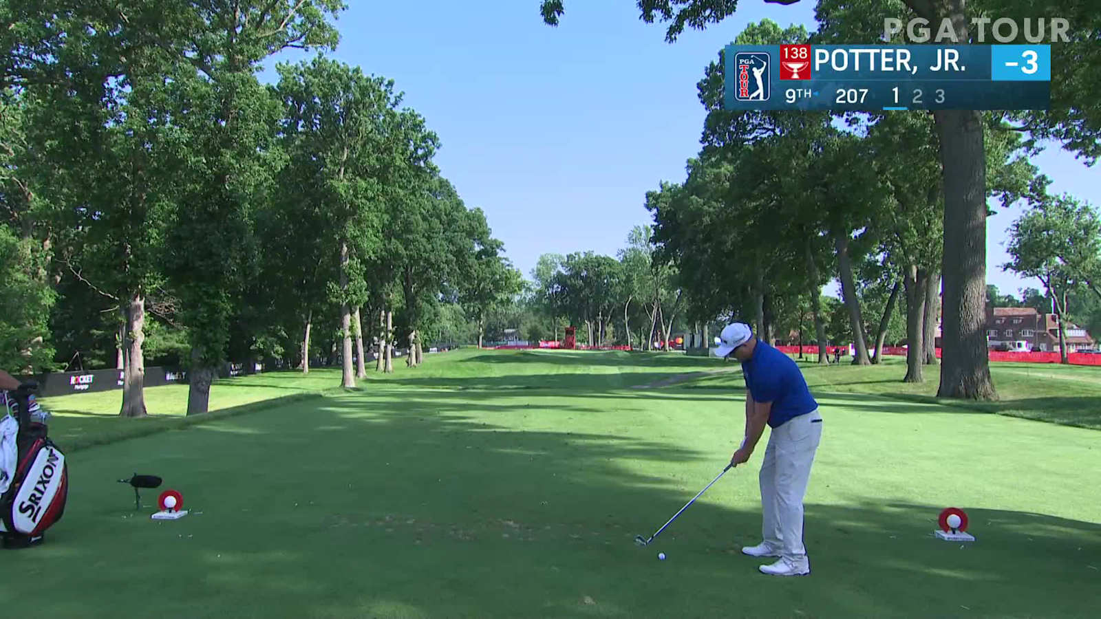 Ted Potter, Jr. makes birdie on No. 9 in Round 1 at Rocket Mortgage