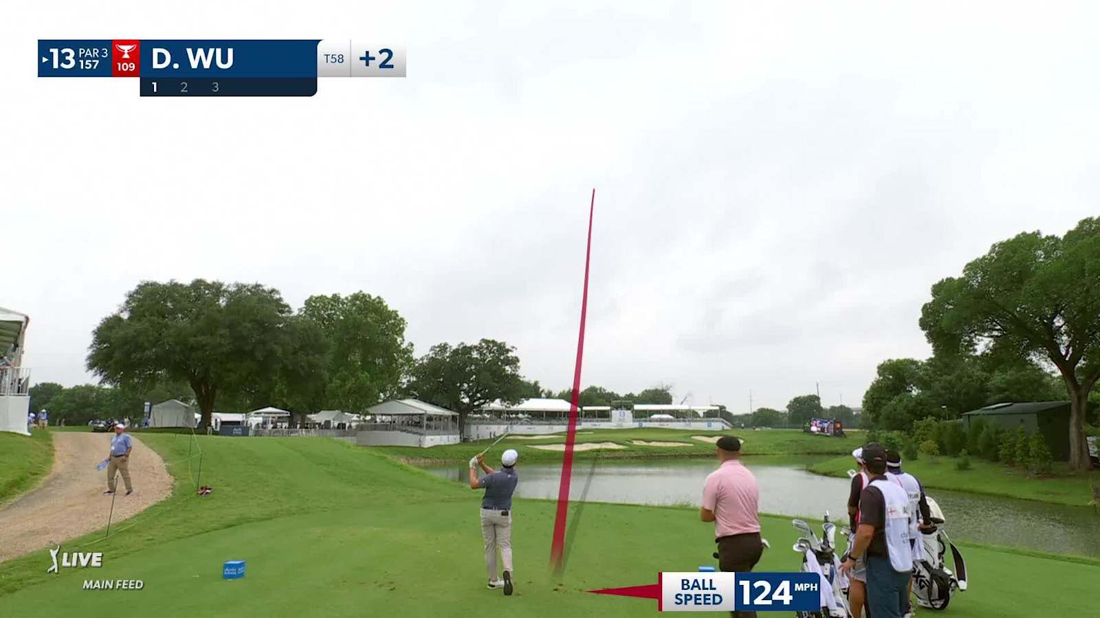 Dylan Wu hits it tight to set up birdie at Charles Schwab