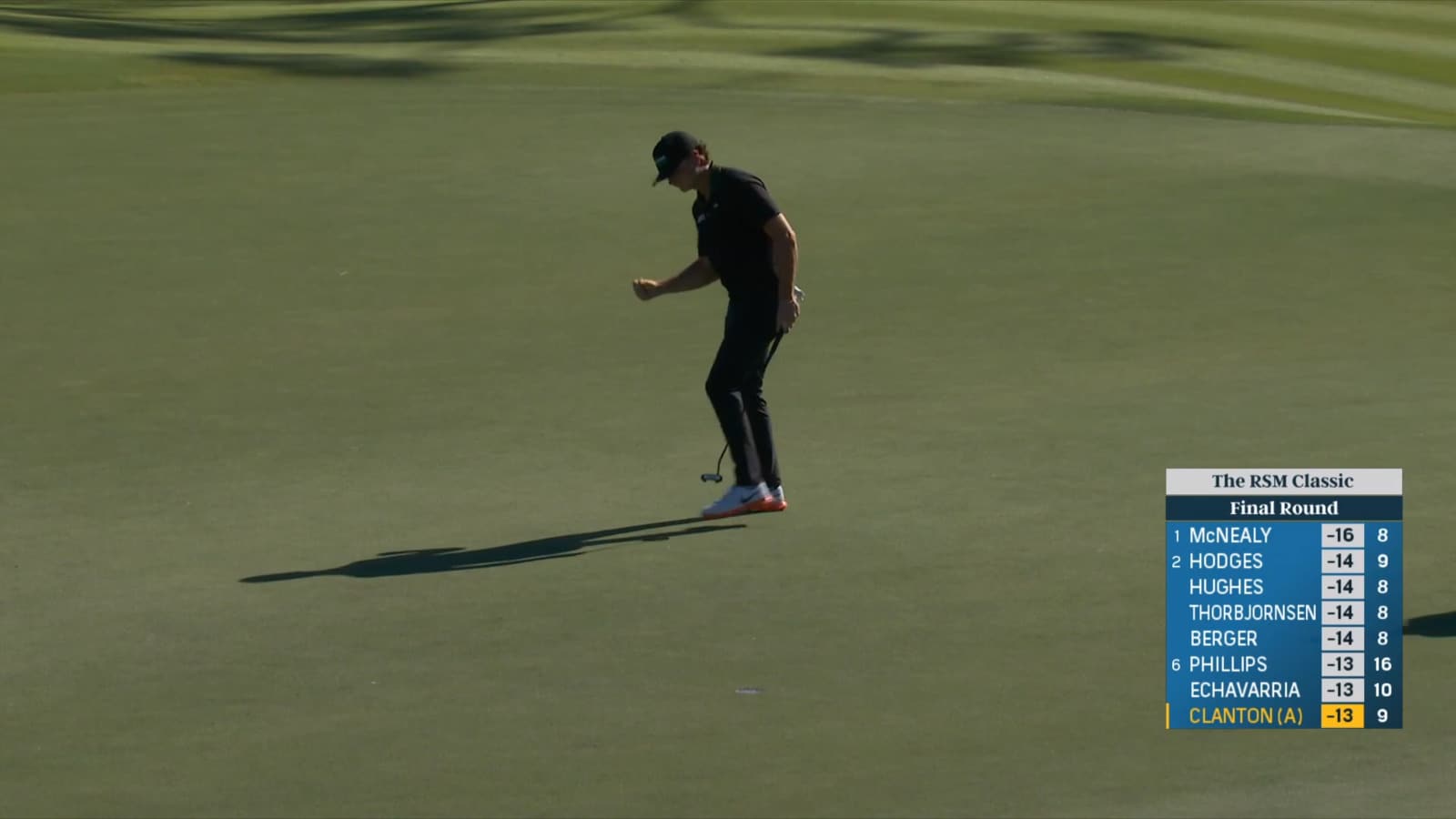 Luke Clanton's impressive approach leads to birdie at The RSM Classic
