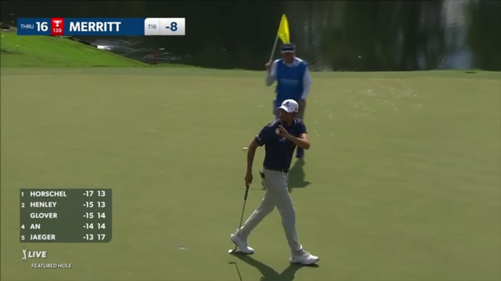 Troy Merritt bounces-back with birdie on No. 16 at Wyndham