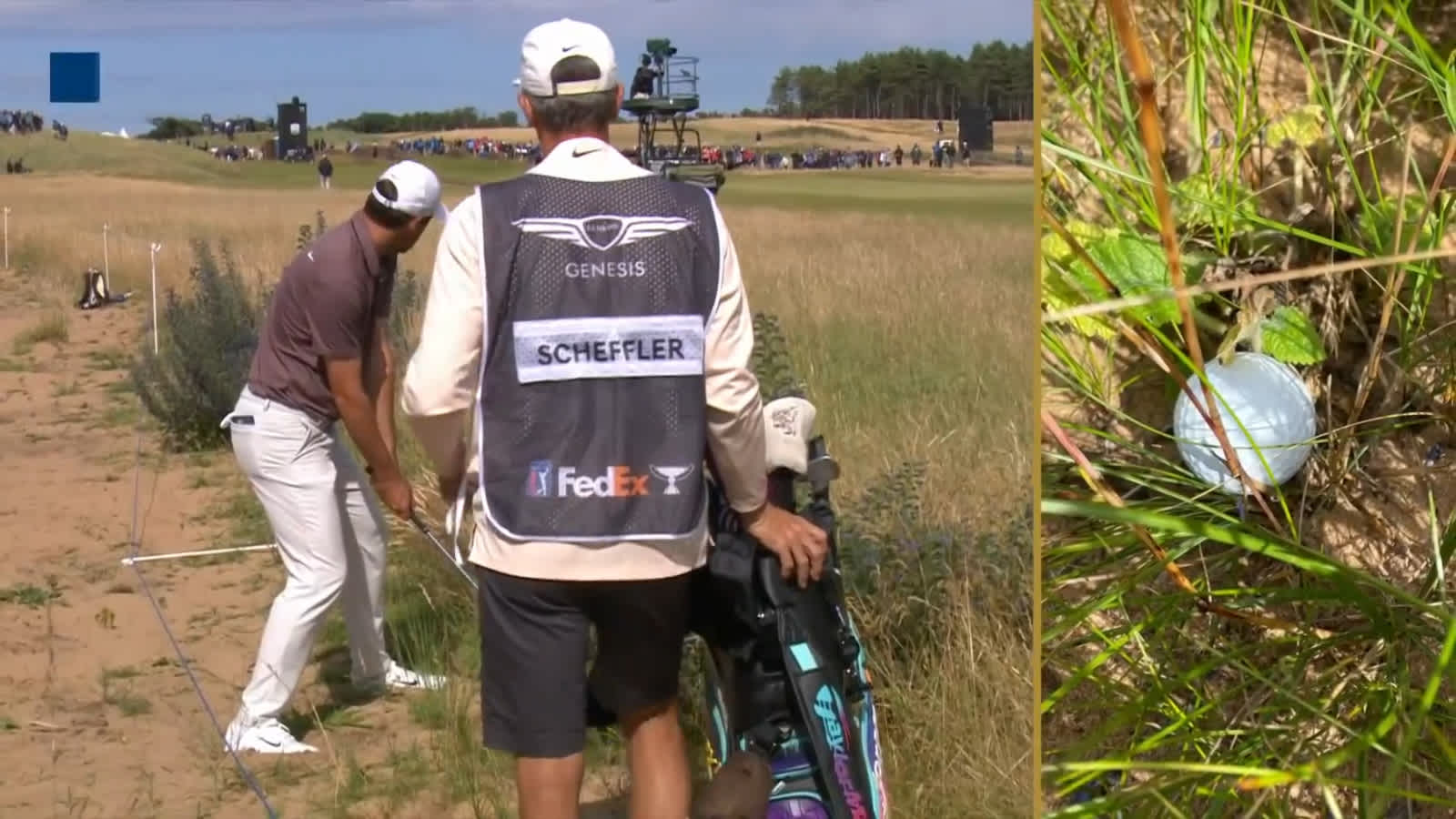 Scottie Scheffler makes impressive par save at Genesis Scottish Open