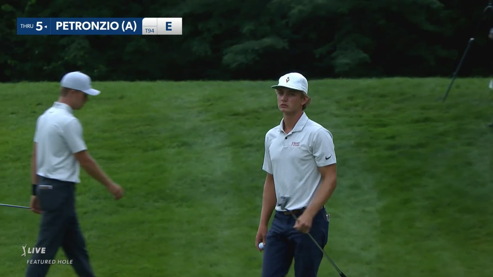 Nathan Petronzio taps in birdie at John Deere