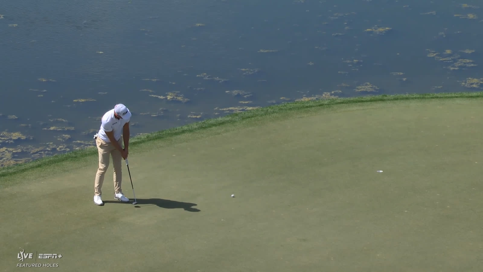 Niklas Norgaard drops in 16-foot birdie putt at Cognizant Classic
