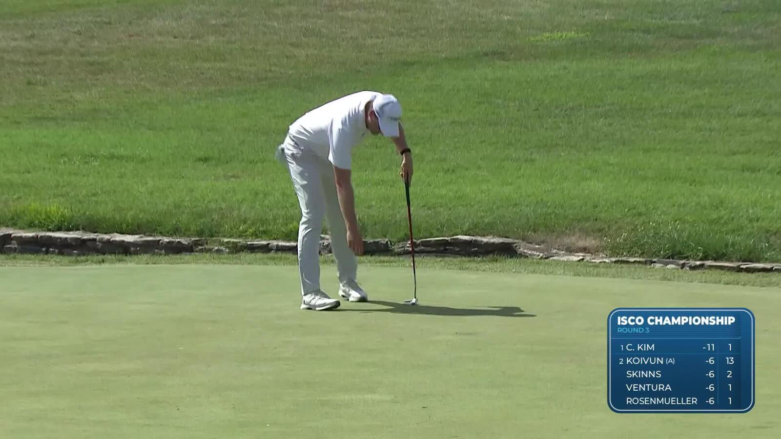 Vince Whaley makes birdie on No. 1 at ISCO Championship