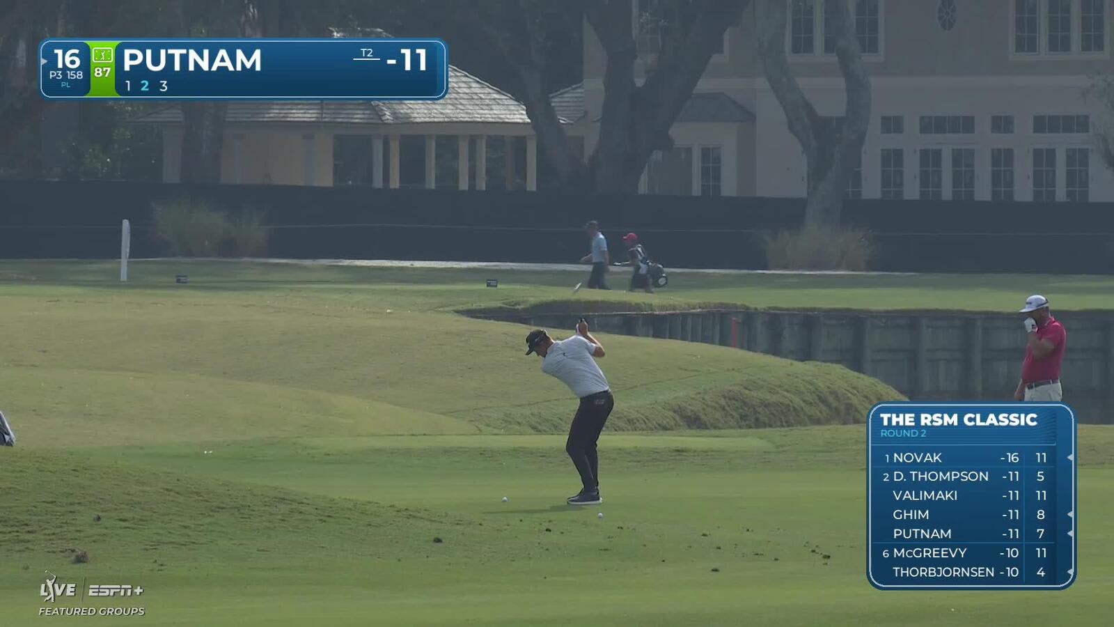 Andrew Putnam makes birdie on No. 17 at The RSM Classic