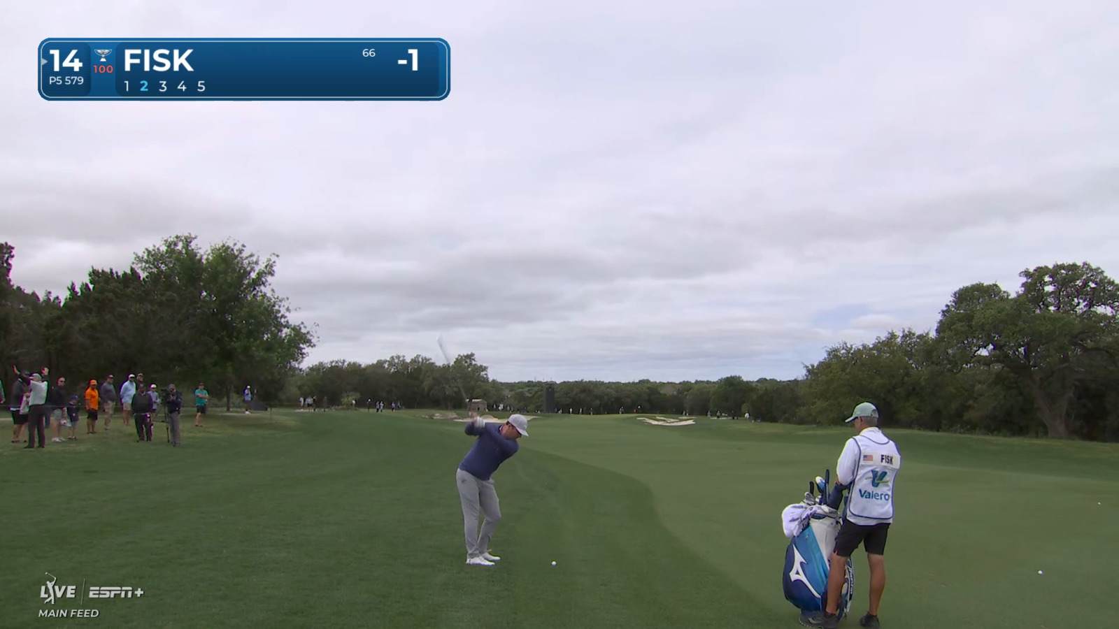 Steven Fisk navigates hole No. 14 for birdie at Valero