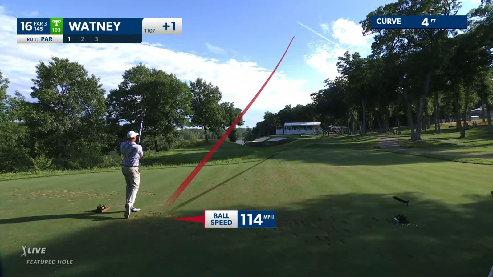Nick Watney spins tee shot to set up birdie at John Deere