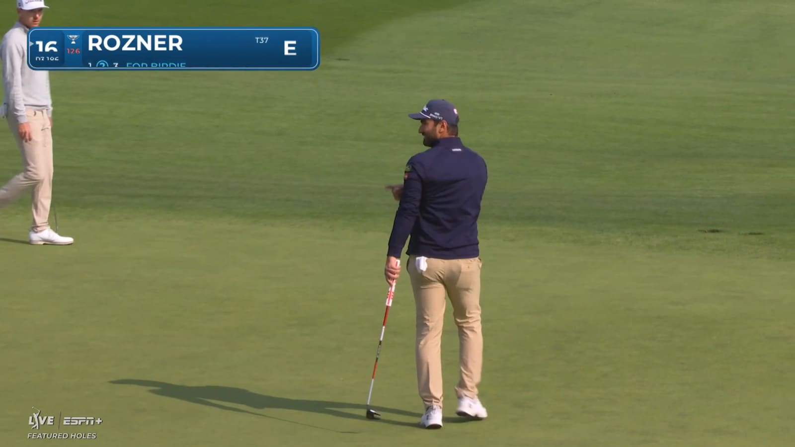 Antoine Rozner's tee shot to 14 feet yields birdie at Farmers