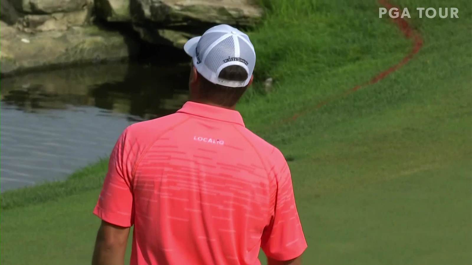 Ryan Palmer cards birdie at No. 16 at THE NORTHERN TRUST