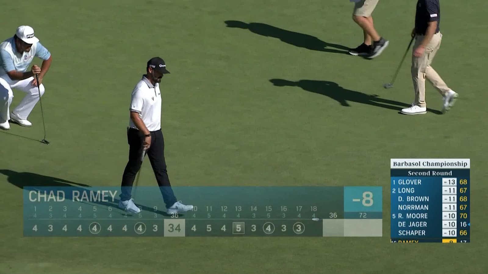 Chad Ramey's 18-foot birdie putt at Barbasol