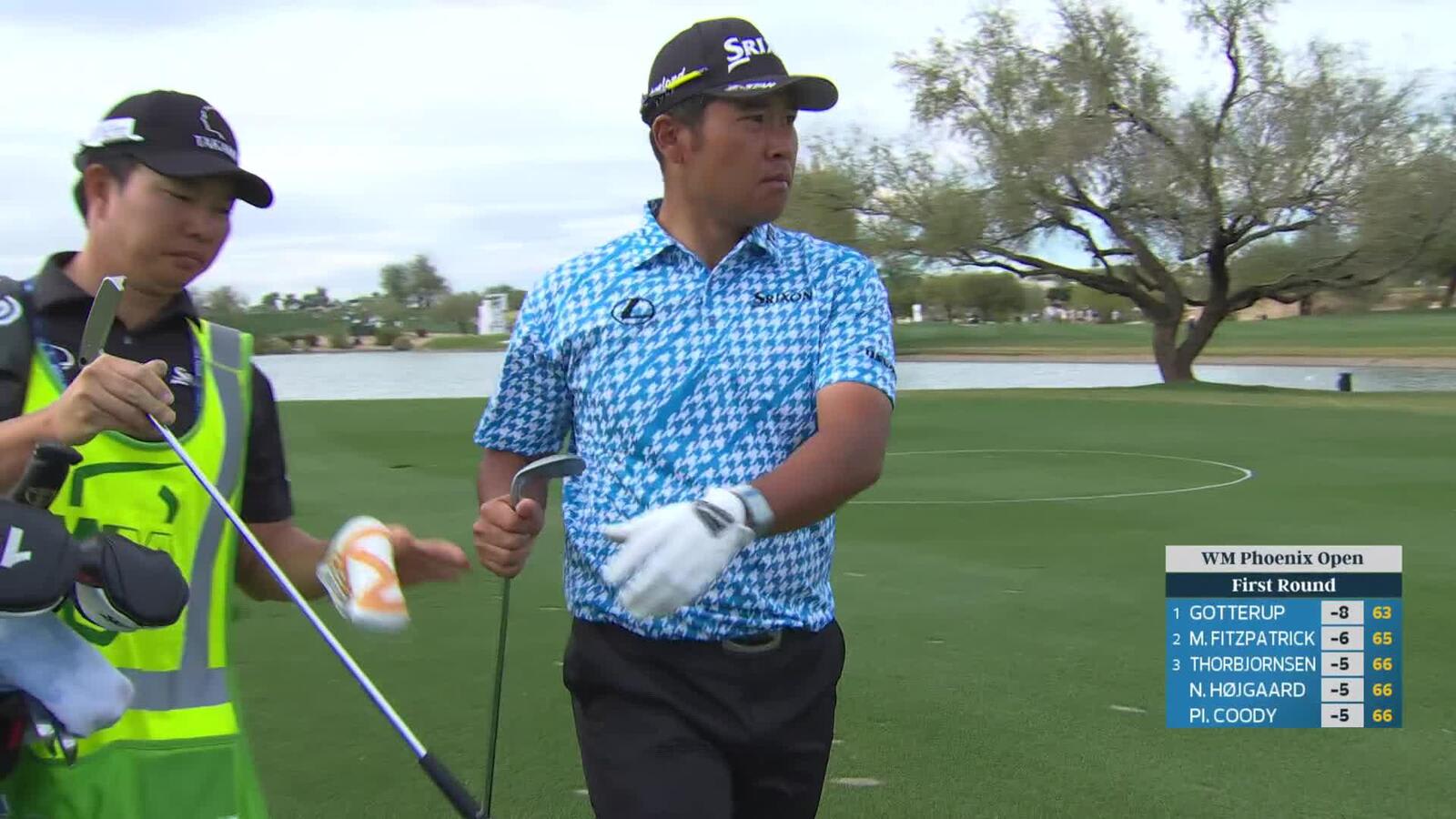 Hideki Matsuyama hits 72-yard approach to 8 feet, sets up birdie on No. 15