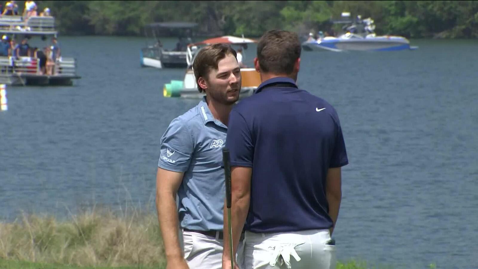 Sam Burns makes birdie from the bunker to advance to finals at WGC-Dell Match Play