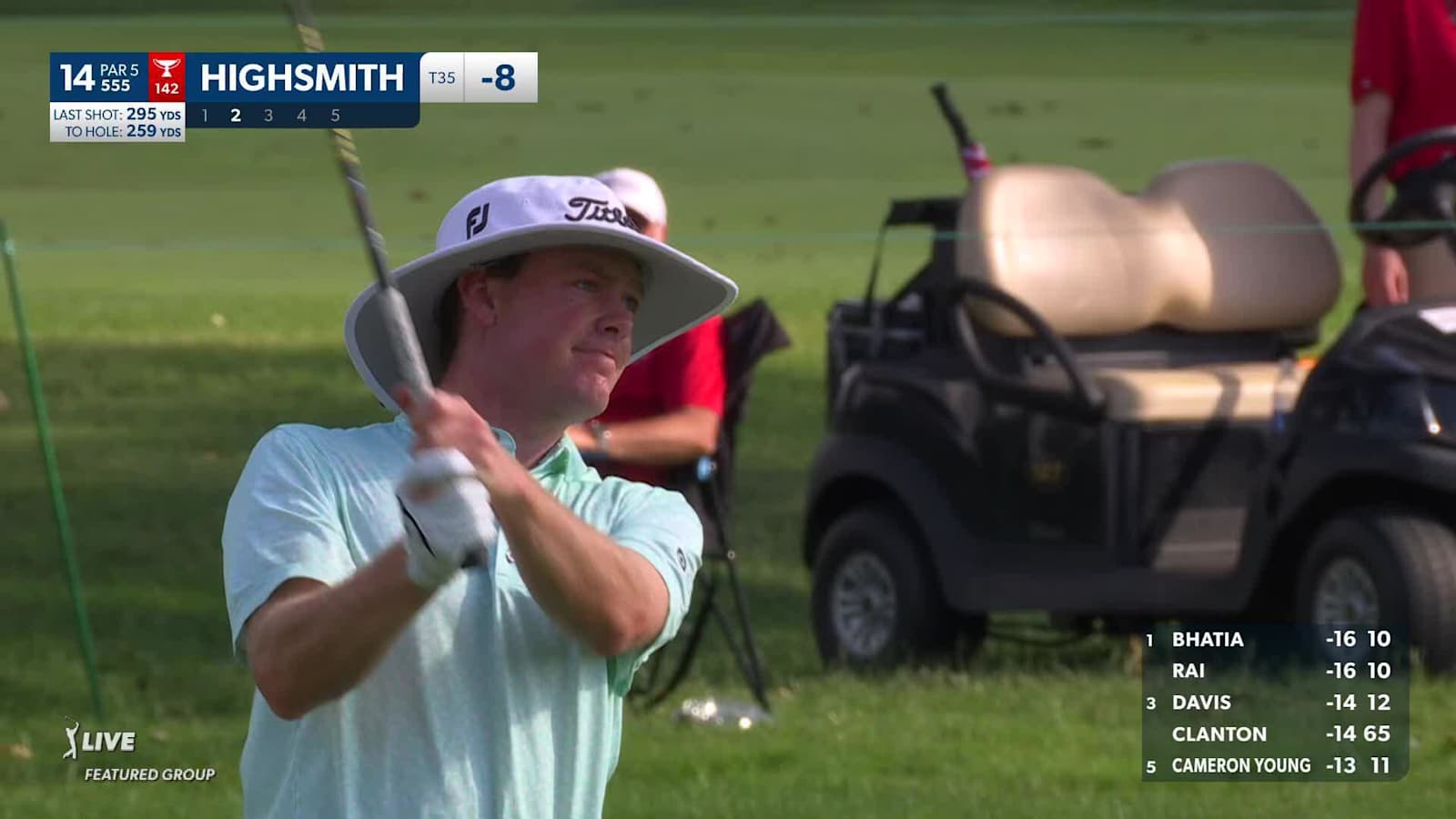 Joe Highsmith makes birdie on No. 14 at Rocket Mortgage