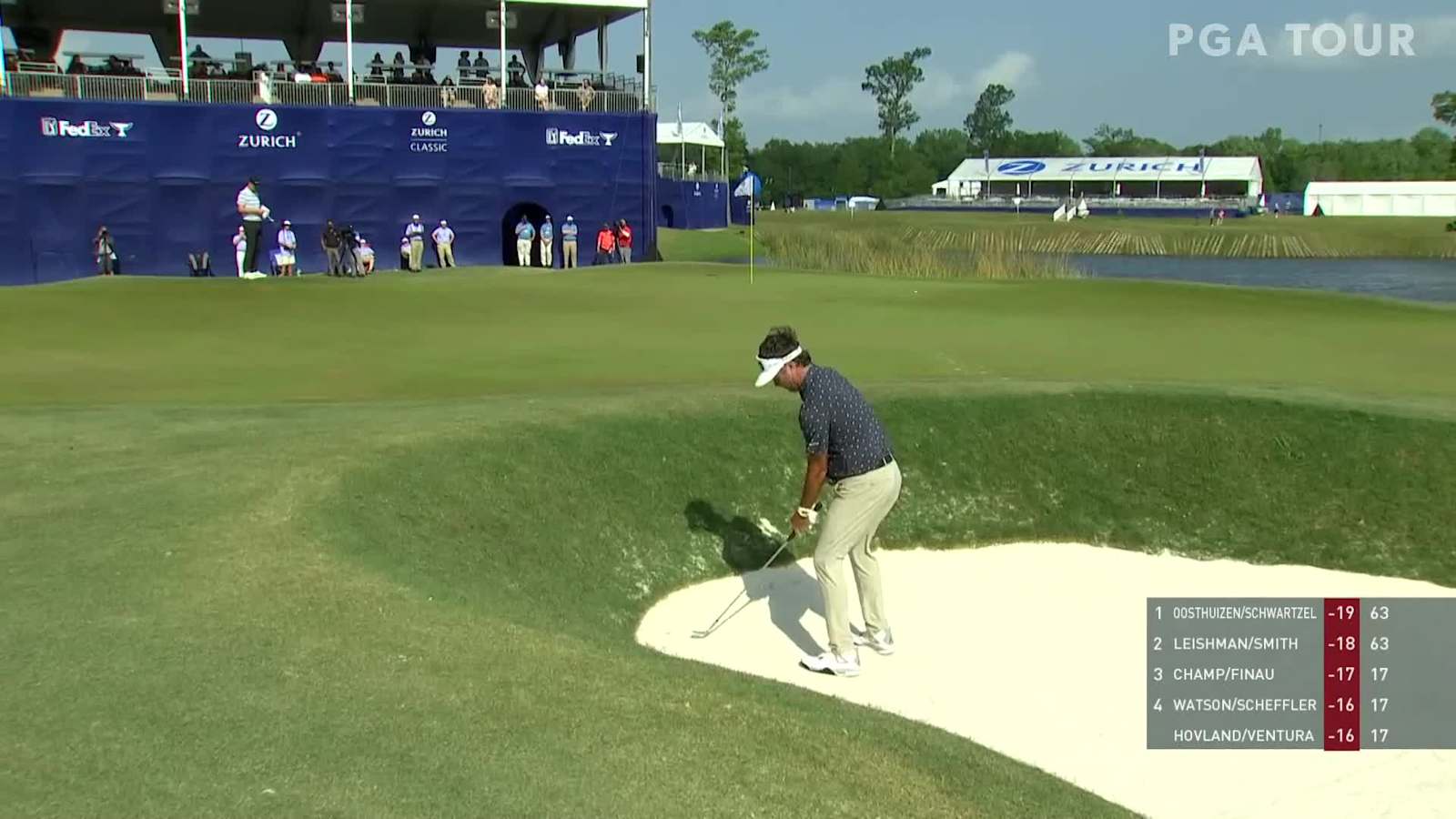 Bubba Watson birdies No. 18 at Zurich Classic