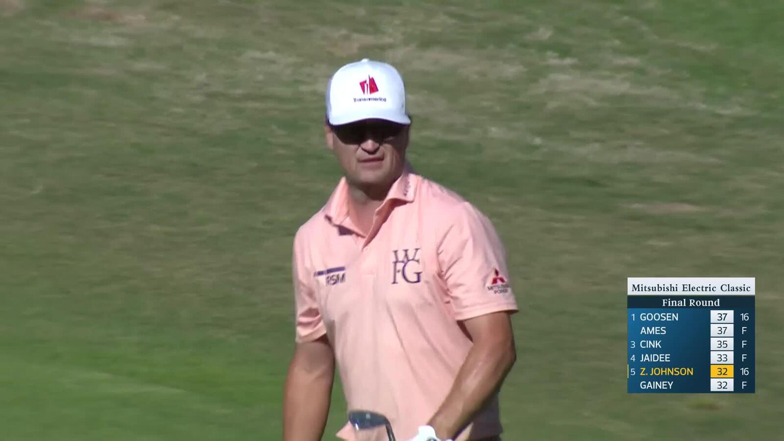 Zach Johnson makes birdie on No. 17 at Mitsubishi Electric Classic