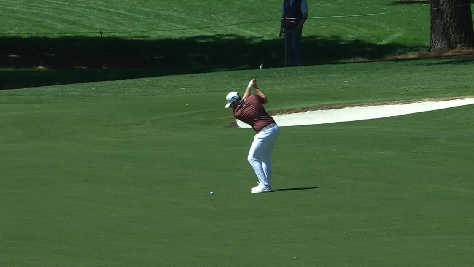 Tyrrell Hatton reaches the green in two setting up birdie at Wells Fargo