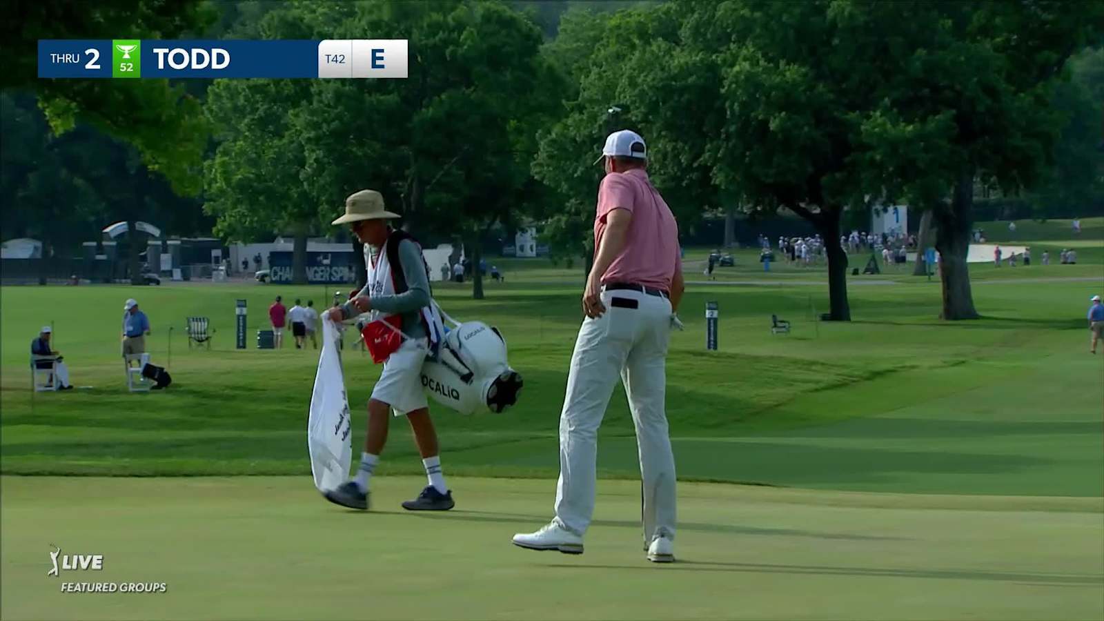 Brendon Todd dials in approach to set up birdie at Charles Schwab