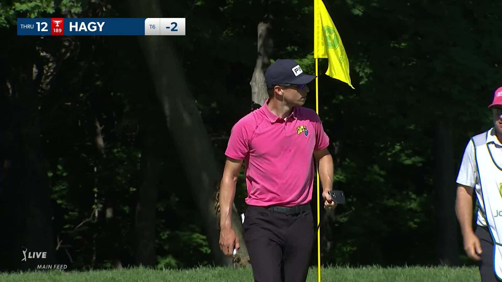 Brandon Hagy makes birdie on No. 12 in Round 1 at John Deere