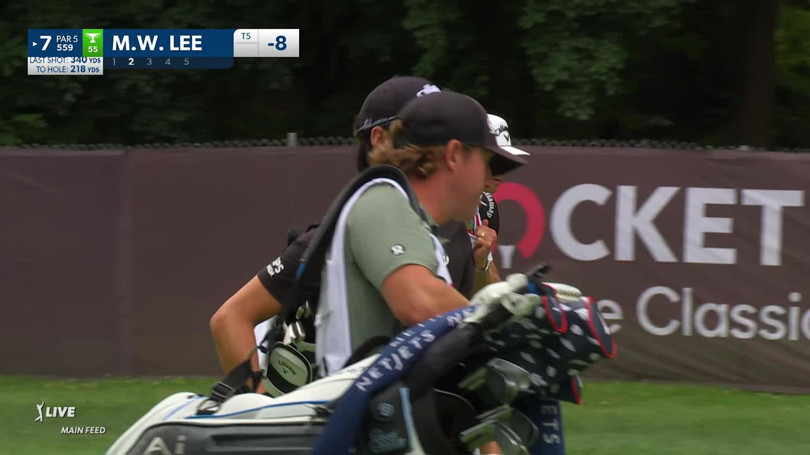 Min Woo Lee makes birdie on No. 7 at Rocket Mortgage