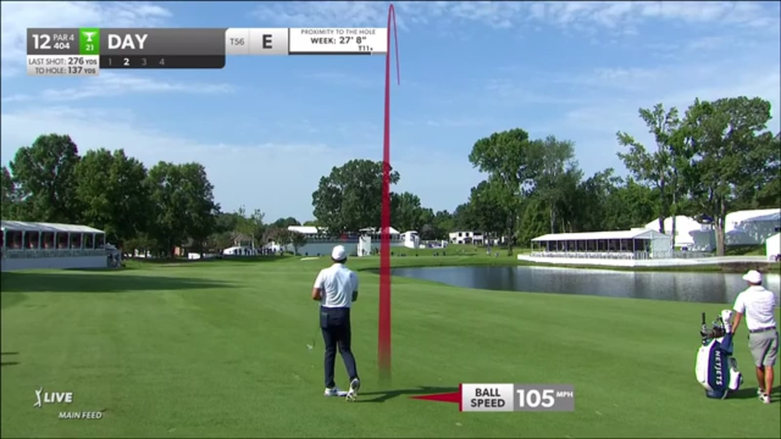 Jason Day sends approach to 5 feet, leading to birdie at FedEx St. Jude