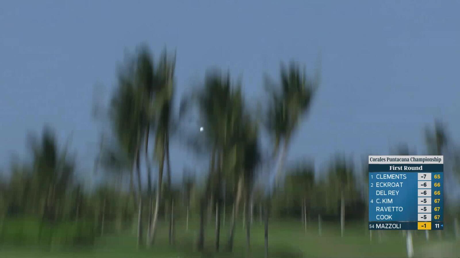 Stefano Mazzoli's 128-yard approach sets up birdie on No. 3 at Corales Puntacana