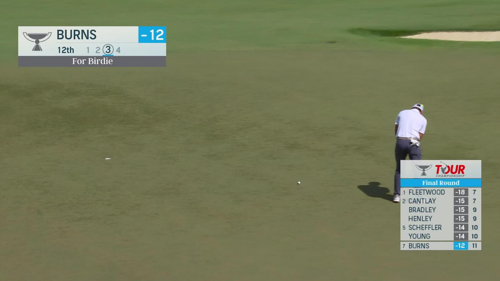 Sam Burns makes birdie on No. 12 at TOUR Championship