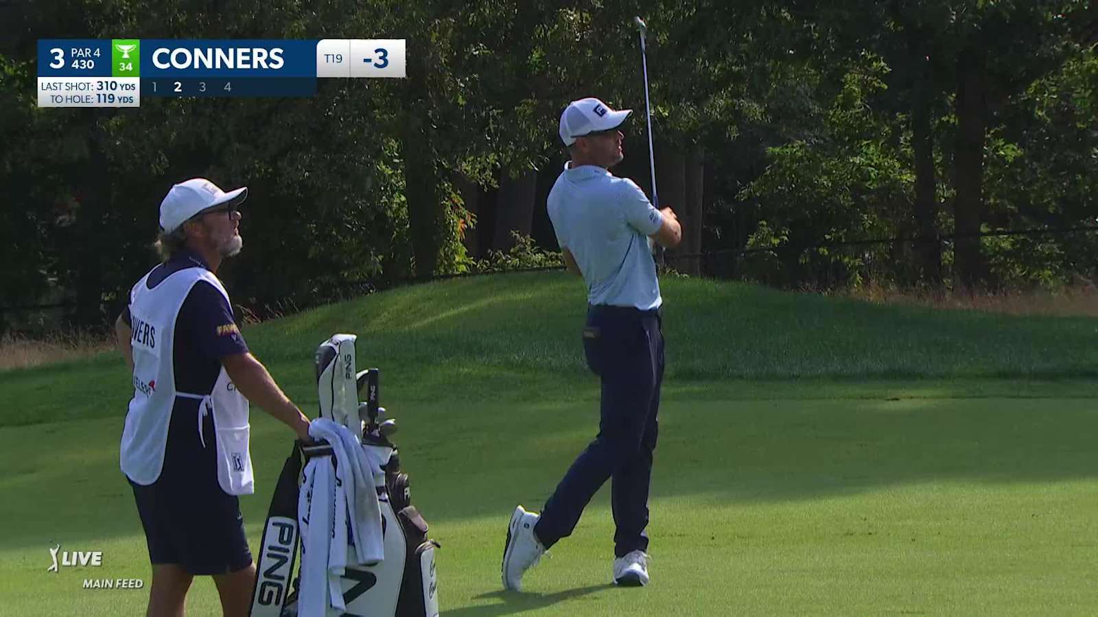 Corey Conners hits excellent approach to yield birdie at Travelers