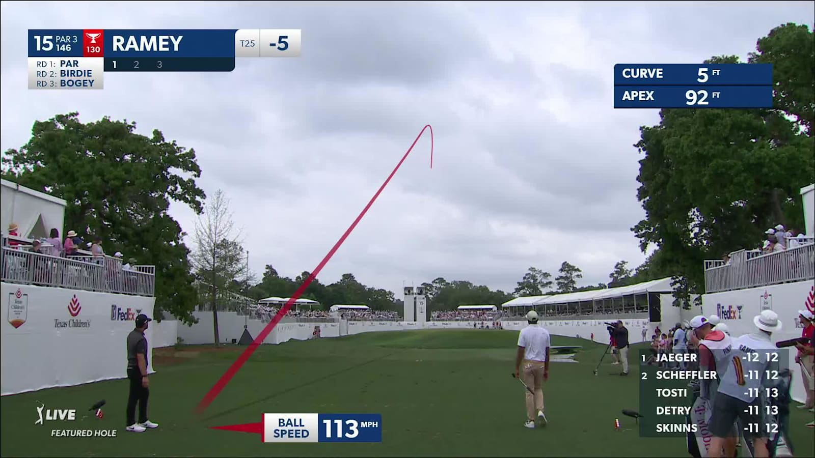 Chad Ramey sticks tee shot to set up birdie at Houston Open