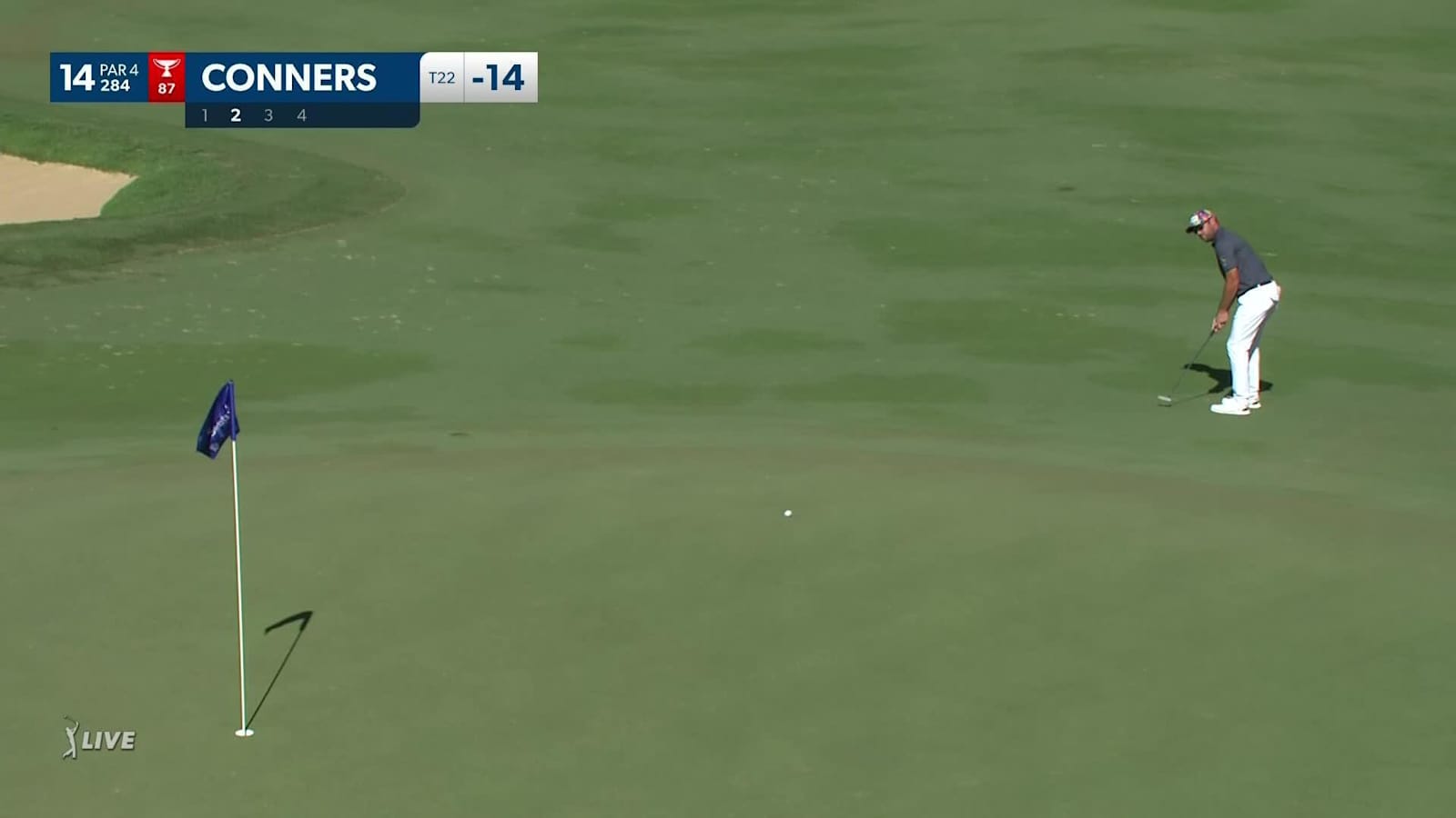 Corey Conners makes birdie on No. 14 at Sentry