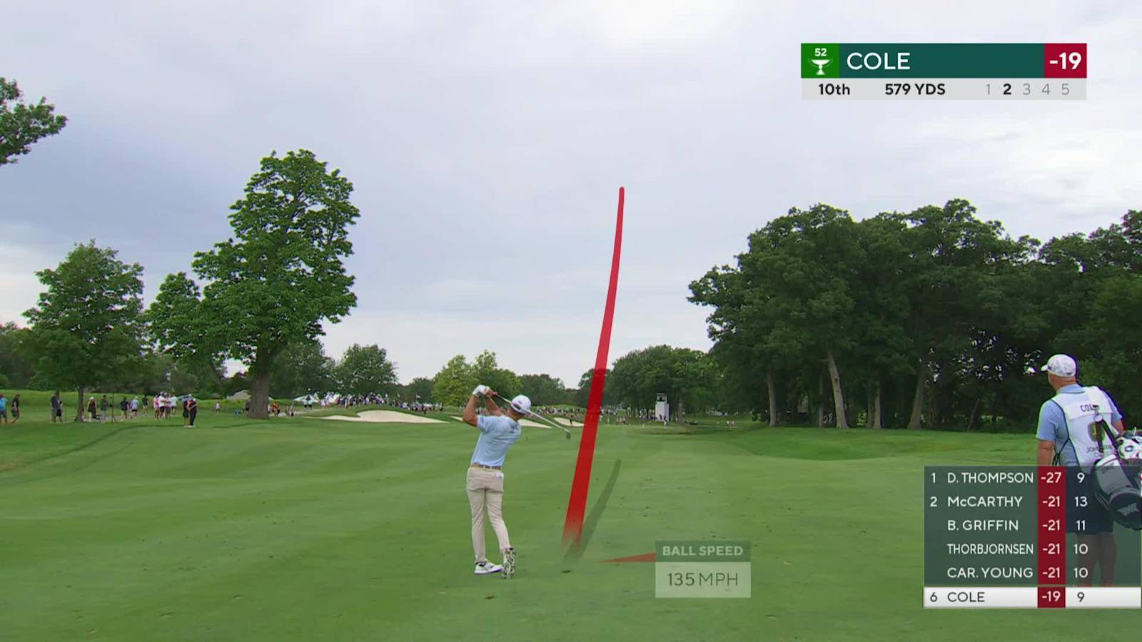 Eric Cole makes birdie on No. 10 at John Deere