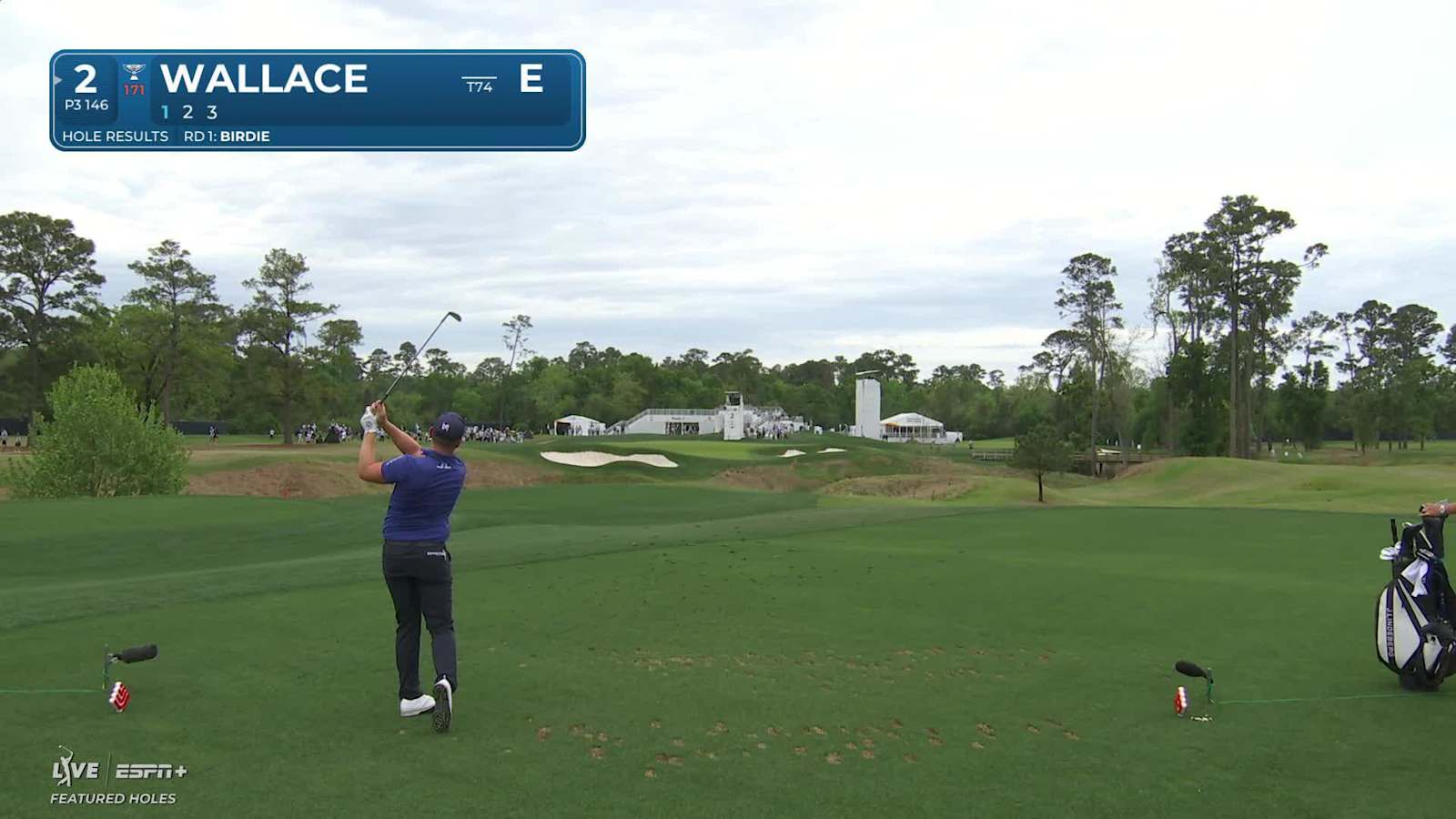 Matt Wallace hits it pin-high to set up birdie at Houston Open
