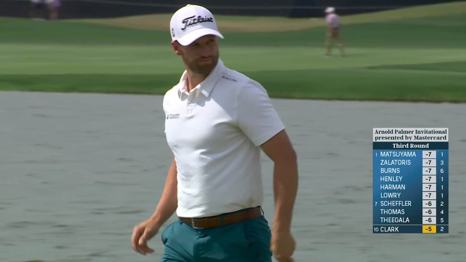 Wyndham Clark makes birdie on No. 3 at Arnold Palmer