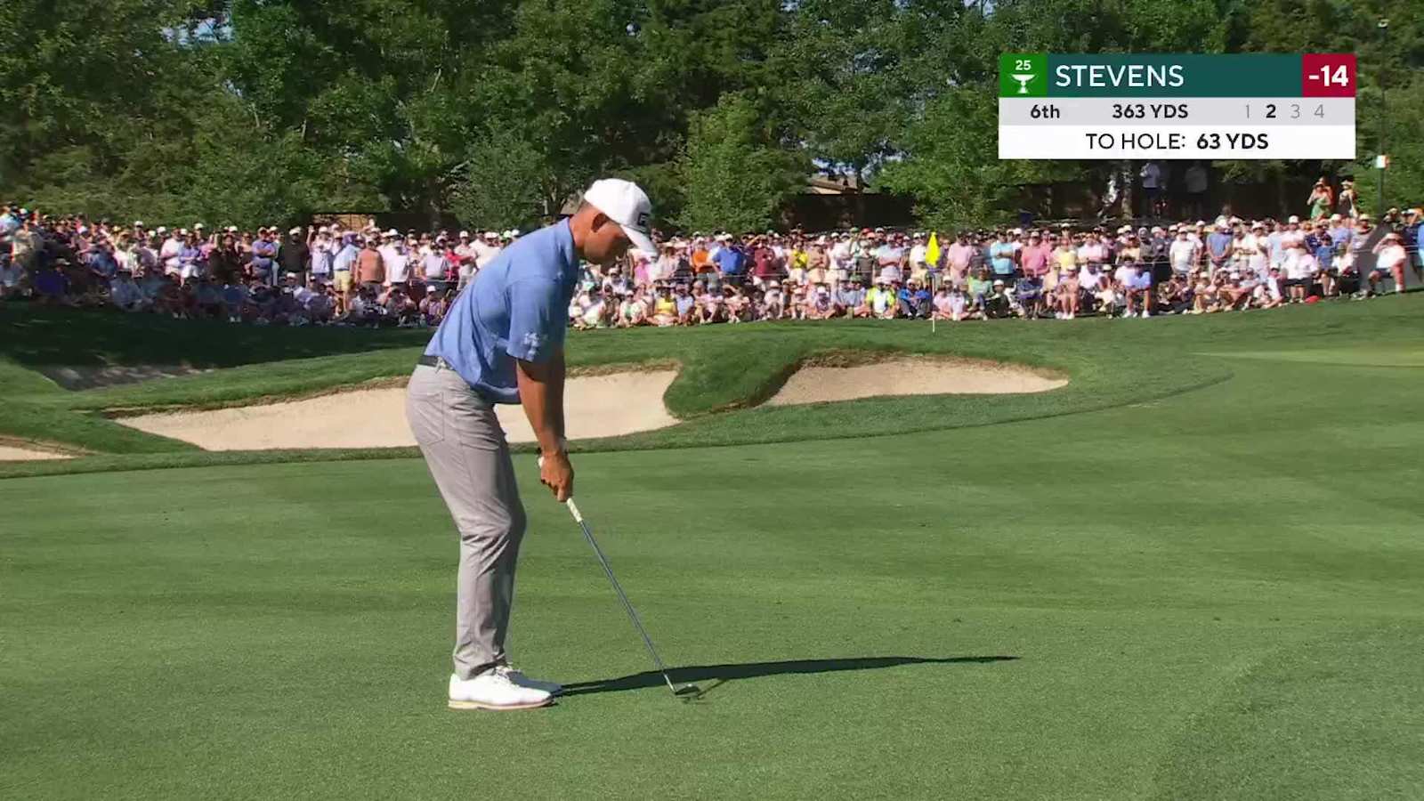 Sam Stevens makes birdie on No. 6 at THE CJ CUP
